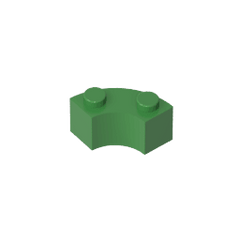 Brick Round Corner 2 x 2 Macaroni with Stud Notch and Reinforced Underside [New Style] #85080 Brick Round Corner 2 x 2 Macaroni with Stud Notch and Reinforced Underside [New Style] #85080 - 40-Green Lego Block Sets Alternative
