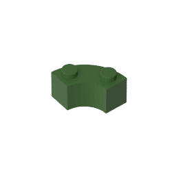 Brick Round Corner 2 x 2 Macaroni with Stud Notch and Reinforced Underside [New Style] #85080 Brick Round Corner 2 x 2 Macaroni with Stud Notch and Reinforced Underside [New Style] #85080 - 41-Tarmac Lego Block Sets Alternative