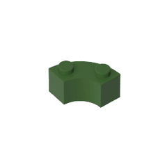 Brick Round Corner 2 x 2 Macaroni with Stud Notch and Reinforced Underside [New Style] #85080 Brick Round Corner 2 x 2 Macaroni with Stud Notch and Reinforced Underside [New Style] #85080 - 41-Tarmac Lego Block Sets Alternative