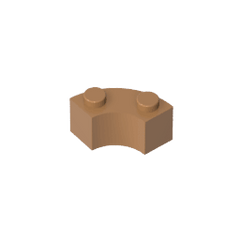 Brick Round Corner 2 x 2 Macaroni with Stud Notch and Reinforced Underside [New Style] #85080 Brick Round Corner 2 x 2 Macaroni with Stud Notch and Reinforced Underside [New Style] #85080 - 84-Medium Dark Flesh Lego Block Sets Alternative