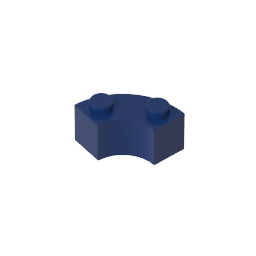 Brick Round Corner 2 x 2 Macaroni with Stud Notch and Reinforced Underside [New Style] #85080 Brick Round Corner 2 x 2 Macaroni with Stud Notch and Reinforced Underside [New Style] #85080 - 55-Dark Blue Lego Block Sets Alternative