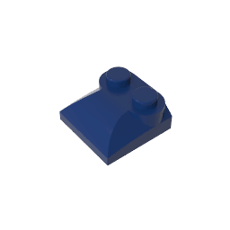 Brick Curved 2 x 2 x 2/3 Two Studs and Curved Slope End #47457 Brick Curved 2 x 2 x 2/3 Two Studs and Curved Slope End #47457 - 55-Dark Blue Lego Block Sets Alternative