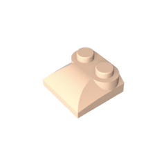 Brick Curved 2 x 2 x 2/3 Two Studs and Curved Slope End #47457 Brick Curved 2 x 2 x 2/3 Two Studs and Curved Slope End #47457 - 32-Light Flesh Lego Block Sets Alternative