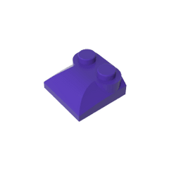 Brick Curved 2 x 2 x 2/3 Two Studs and Curved Slope End #47457 Brick Curved 2 x 2 x 2/3 Two Studs and Curved Slope End #47457 - 60-Dark Purple Lego Block Sets Alternative