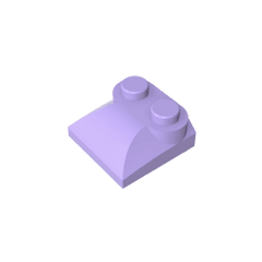 Brick Curved 2 x 2 x 2/3 Two Studs and Curved Slope End #47457 Brick Curved 2 x 2 x 2/3 Two Studs and Curved Slope End #47457 - 63-Lavender Lego Block Sets Alternative