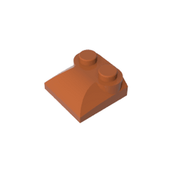 Brick Curved 2 x 2 x 2/3 Two Studs and Curved Slope End #47457 Brick Curved 2 x 2 x 2/3 Two Studs and Curved Slope End #47457 - 83-Dark Orange Lego Block Sets Alternative