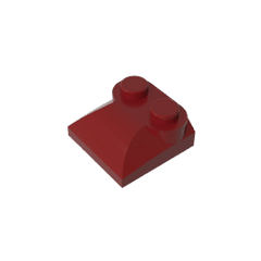 Brick Curved 2 x 2 x 2/3 Two Studs and Curved Slope End #47457 Brick Curved 2 x 2 x 2/3 Two Studs and Curved Slope End #47457 - 14-Dark Red Lego Block Sets Alternative
