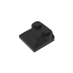 Brick Curved 2 x 2 x 2/3 Two Studs and Curved Slope End #47457 Brick Curved 2 x 2 x 2/3 Two Studs and Curved Slope End #47457 - 80-Black Lego Block Sets Alternative