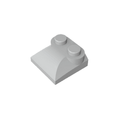 Brick Curved 2 x 2 x 2/3 Two Studs and Curved Slope End #47457 Brick Curved 2 x 2 x 2/3 Two Studs and Curved Slope End #47457 - 71-Light Bluish Gray Lego Block Sets Alternative