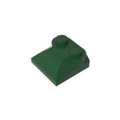 Brick Curved 2 x 2 x 2/3 Two Studs and Curved Slope End #47457 Brick Curved 2 x 2 x 2/3 Two Studs and Curved Slope End #47457 - 47-Dark Green Lego Block Sets Alternative