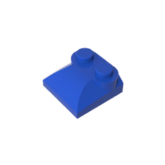 Brick Curved 2 x 2 x 2/3 Two Studs and Curved Slope End #47457 Brick Curved 2 x 2 x 2/3 Two Studs and Curved Slope End #47457 - 50-Blue Lego Block Sets Alternative