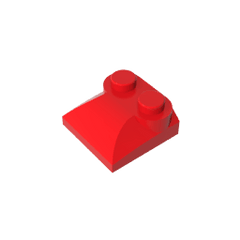 Brick Curved 2 x 2 x 2/3 Two Studs and Curved Slope End #47457 Brick Curved 2 x 2 x 2/3 Two Studs and Curved Slope End #47457 - 10-Red Lego Block Sets Alternative