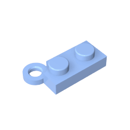 Hinge Plate 1 x 4 Swivel Base #2429 Hinge Plate 1 x 4 Swivel Base #2429 - 53-Bright Light Blue Lego Block Sets Alternative