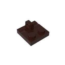 Hinge Plate 2 x 2 Locking with 1 Finger on Top #92582 Hinge Plate 2 x 2 Locking with 1 Finger on Top #92582 - 82-Dark Brown Lego Block Sets Alternative