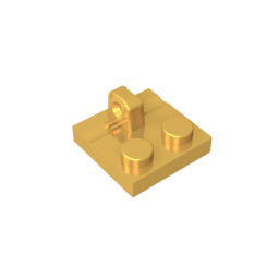 Hinge Plate 2 x 2 Locking with 1 Finger on Top #92582 Hinge Plate 2 x 2 Locking with 1 Finger on Top #92582 - 37-Bright Gold Lego Block Sets Alternative
