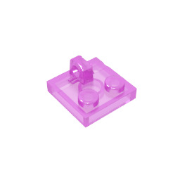 Hinge Plate 2 x 2 Locking with 1 Finger on Top #92582 Hinge Plate 2 x 2 Locking with 1 Finger on Top #92582 - 111-Trans Dark Pink Lego Block Sets Alternative