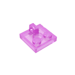 Hinge Plate 2 x 2 Locking with 1 Finger on Top #92582 Hinge Plate 2 x 2 Locking with 1 Finger on Top #92582 - 111-Trans Dark Pink Lego Block Sets Alternative