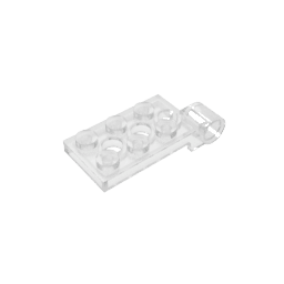 Hinge Plate 2 x 4 with Pin Hole – Top #98286 Hinge Plate 2 x 4 with Pin Hole – Top #98286 - 180-Trans Clear Lego Block Sets Alternative