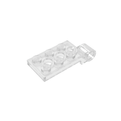 Hinge Plate 2 x 4 with Pin Hole – Top #98286 Hinge Plate 2 x 4 with Pin Hole – Top #98286 - 180-Trans Clear Lego Block Sets Alternative