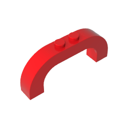 Brick Arch 1 x 6 x 2 Curved Top #6183 Brick Arch 1 x 6 x 2 Curved Top #6183 - 10-Red Lego Block Sets Alternative