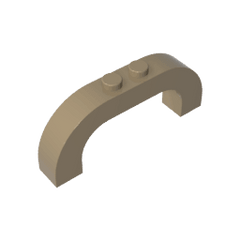 Brick Arch 1 x 6 x 2 Curved Top #6183 Brick Arch 1 x 6 x 2 Curved Top #6183 - 34-Dark Tan Lego Block Sets Alternative