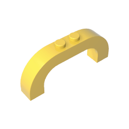 Brick Arch 1 x 6 x 2 Curved Top #6183 Brick Arch 1 x 6 x 2 Curved Top #6183 - 30-Yellow Lego Block Sets Alternative