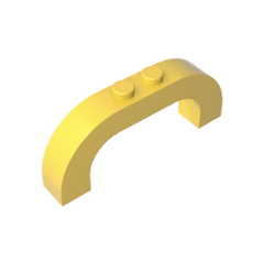 Brick Arch 1 x 6 x 2 Curved Top #6183 Brick Arch 1 x 6 x 2 Curved Top #6183 - 30-Yellow Lego Block Sets Alternative