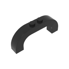 Brick Arch 1 x 6 x 2 Curved Top #6183 Brick Arch 1 x 6 x 2 Curved Top #6183 - 80-Black Lego Block Sets Alternative