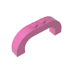 Brick Arch 1 x 6 x 2 Curved Top #6183 Brick Arch 1 x 6 x 2 Curved Top #6183 - 12-Dark Pink Lego Block Sets Alternative