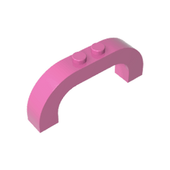 Brick Arch 1 x 6 x 2 Curved Top #6183 Brick Arch 1 x 6 x 2 Curved Top #6183 - 12-Dark Pink Lego Block Sets Alternative