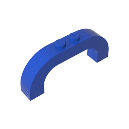 Brick Arch 1 x 6 x 2 Curved Top #6183 Brick Arch 1 x 6 x 2 Curved Top #6183 - 50-Blue Lego Block Sets Alternative