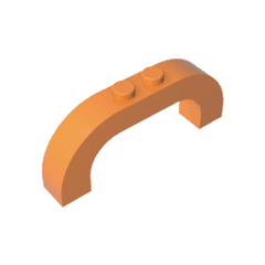 Brick Arch 1 x 6 x 2 Curved Top #6183 Brick Arch 1 x 6 x 2 Curved Top #6183 - 21-Orange Lego Block Sets Alternative