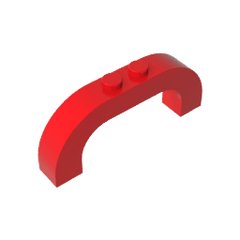 Brick Arch 1 x 6 x 2 Curved Top #6183 Brick Arch 1 x 6 x 2 Curved Top #6183 - 10-Red Lego Block Sets Alternative