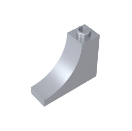 Brick Arch 1 x 3 x 2 Inverted [Inside Bow] #18653 Brick Arch 1 x 3 x 2 Inverted [Inside Bow] #18653 - 73-Flat Silver Lego Block Sets Alternative