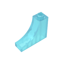 Brick Arch 1 x 3 x 2 Inverted [Inside Bow] #18653 Brick Arch 1 x 3 x 2 Inverted [Inside Bow] #18653 - 152-Trans Light Blue Lego Block Sets Alternative