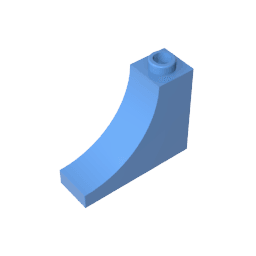 Brick Arch 1 x 3 x 2 Inverted [Inside Bow] #18653 Brick Arch 1 x 3 x 2 Inverted [Inside Bow] #18653 - 52-Medium Blue Lego Block Sets Alternative