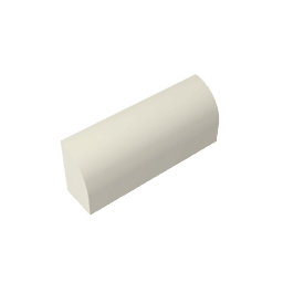 Brick Curved 1 x 4 x 1 1/3 No Studs, Curved Top #10314 Brick Curved 1 x 4 x 1 1/3 No Studs, Curved Top #10314 - 90-White Lego Block Sets Alternative