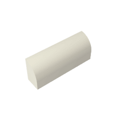 Brick Curved 1 x 4 x 1 1/3 No Studs, Curved Top #10314 Brick Curved 1 x 4 x 1 1/3 No Studs, Curved Top #10314 - 90-White Lego Block Sets Alternative