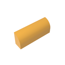 Brick Curved 1 x 4 x 1 1/3 No Studs, Curved Top #10314 Brick Curved 1 x 4 x 1 1/3 No Studs, Curved Top #10314 - 36-Bright Light Orange Lego Block Sets Alternative