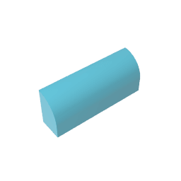 Brick Curved 1 x 4 x 1 1/3 No Studs, Curved Top #10314 Brick Curved 1 x 4 x 1 1/3 No Studs, Curved Top #10314 - 46-Medium Azure Lego Block Sets Alternative