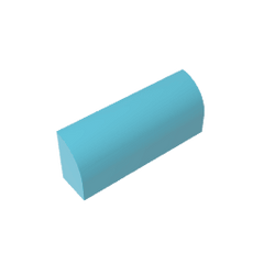 Brick Curved 1 x 4 x 1 1/3 No Studs, Curved Top #10314 Brick Curved 1 x 4 x 1 1/3 No Studs, Curved Top #10314 - 46-Medium Azure Lego Block Sets Alternative