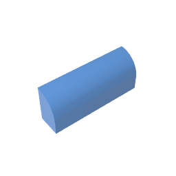 Brick Curved 1 x 4 x 1 1/3 No Studs, Curved Top #10314 Brick Curved 1 x 4 x 1 1/3 No Studs, Curved Top #10314 - 52-Medium Blue Lego Block Sets Alternative