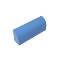 Brick Curved 1 x 4 x 1 1/3 No Studs, Curved Top #10314 Brick Curved 1 x 4 x 1 1/3 No Studs, Curved Top #10314 - 52-Medium Blue Lego Block Sets Alternative