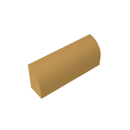 Brick Curved 1 x 4 x 1 1/3 No Studs, Curved Top #10314 Brick Curved 1 x 4 x 1 1/3 No Studs, Curved Top #10314 - 35-Pearl Gold Lego Block Sets Alternative
