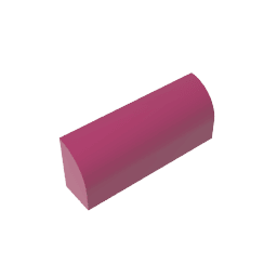 Brick Curved 1 x 4 x 1 1/3 No Studs, Curved Top #10314 Brick Curved 1 x 4 x 1 1/3 No Studs, Curved Top #10314 - 13-Magenta Lego Block Sets Alternative
