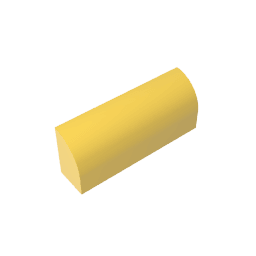 Brick Curved 1 x 4 x 1 1/3 No Studs, Curved Top #10314 Brick Curved 1 x 4 x 1 1/3 No Studs, Curved Top #10314 - 30-Yellow Lego Block Sets Alternative