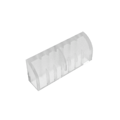 Brick Curved 1 x 4 x 1 1/3 No Studs, Curved Top #10314 Brick Curved 1 x 4 x 1 1/3 No Studs, Curved Top #10314 - 180-Trans Clear Lego Block Sets Alternative