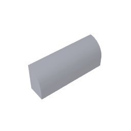 Brick Curved 1 x 4 x 1 1/3 No Studs, Curved Top #10314 Brick Curved 1 x 4 x 1 1/3 No Studs, Curved Top #10314 - 73-Flat Silver Lego Block Sets Alternative