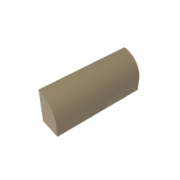 Brick Curved 1 x 4 x 1 1/3 No Studs, Curved Top #10314 Brick Curved 1 x 4 x 1 1/3 No Studs, Curved Top #10314 - 34-Dark Tan Lego Block Sets Alternative