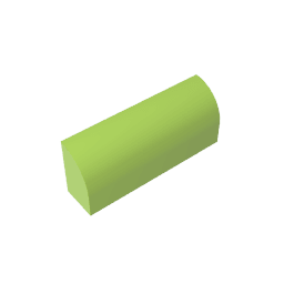 Brick Curved 1 x 4 x 1 1/3 No Studs, Curved Top #10314 Brick Curved 1 x 4 x 1 1/3 No Studs, Curved Top #10314 - 42-Lime Lego Block Sets Alternative